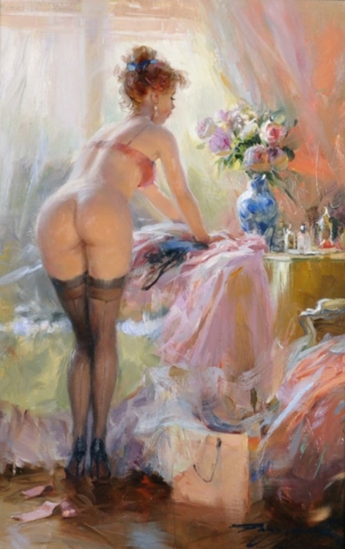 Young Lady in Her Boudoir Razumov