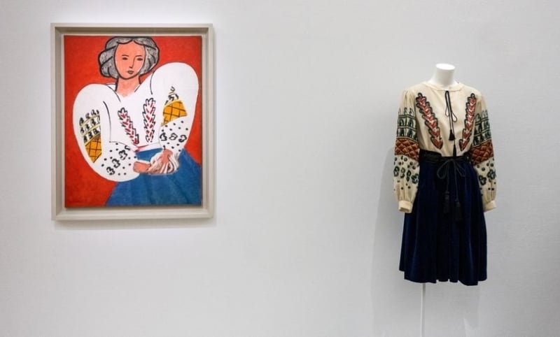 yves saint laurent Dress inspired by Romanian Blouse of Matisse