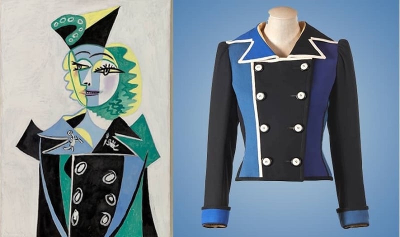 yves saint laurent Jacket inspired by Picasso