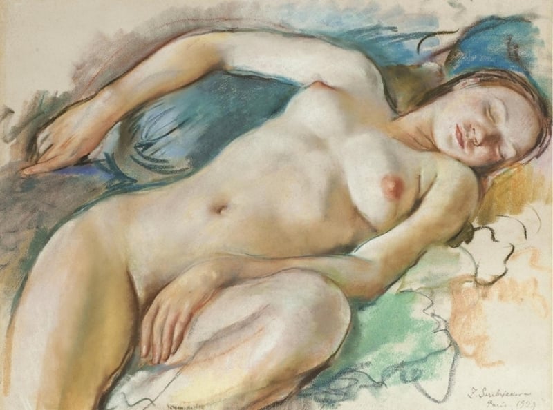 Zinaida Serebriakova, Reclining nude, 1929