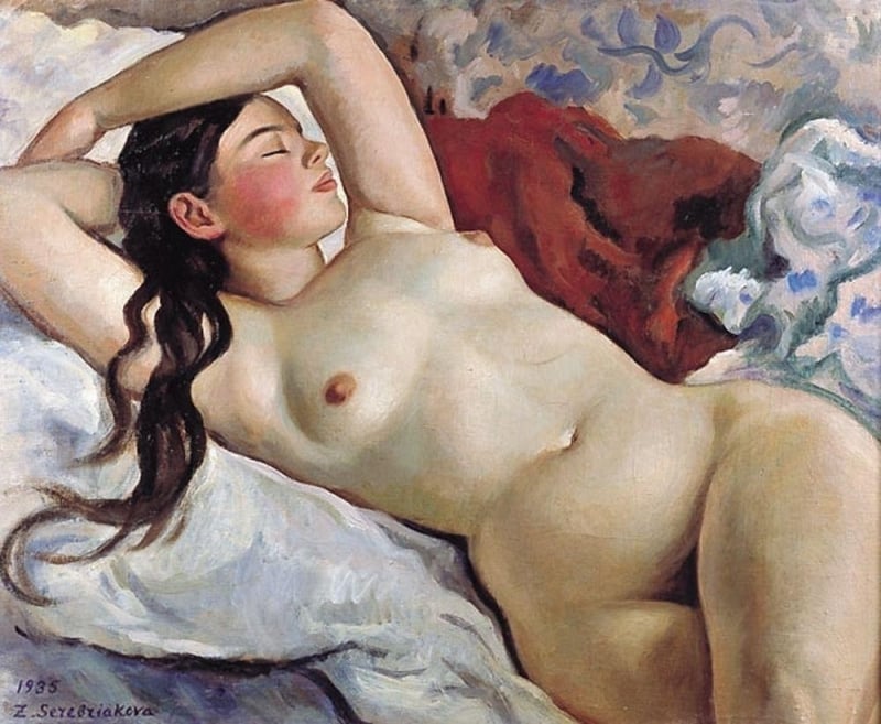 Zinaida Serebriakova, Reclining Nude, 1935
