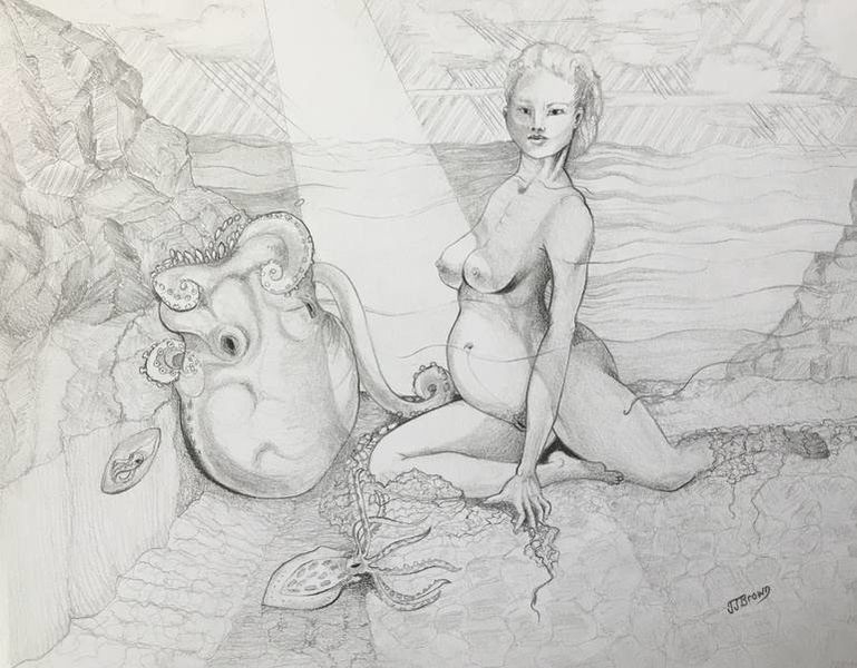 Pregnant Nude Drawings - Tentacle Erotica: Prepare For Some Notoriously Graphic Octopus Art