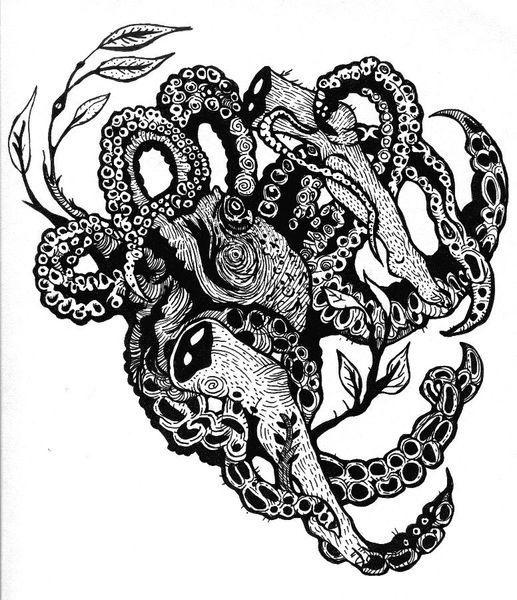 Modern tentacle art