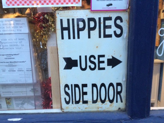 trendwatching: hippies use side door