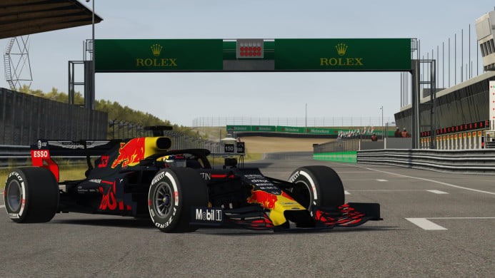 F1 sim racen op Zandvoort