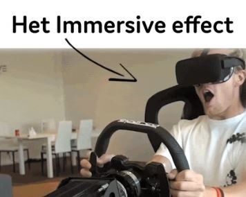 Immersive race simulator effect