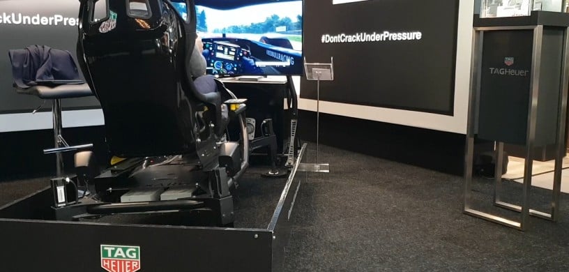 Race simulator voor een feest of evenement.