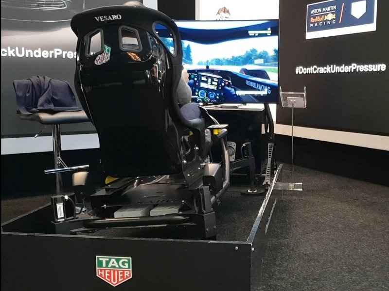 Tag Heuer Redbull Racing race simulator