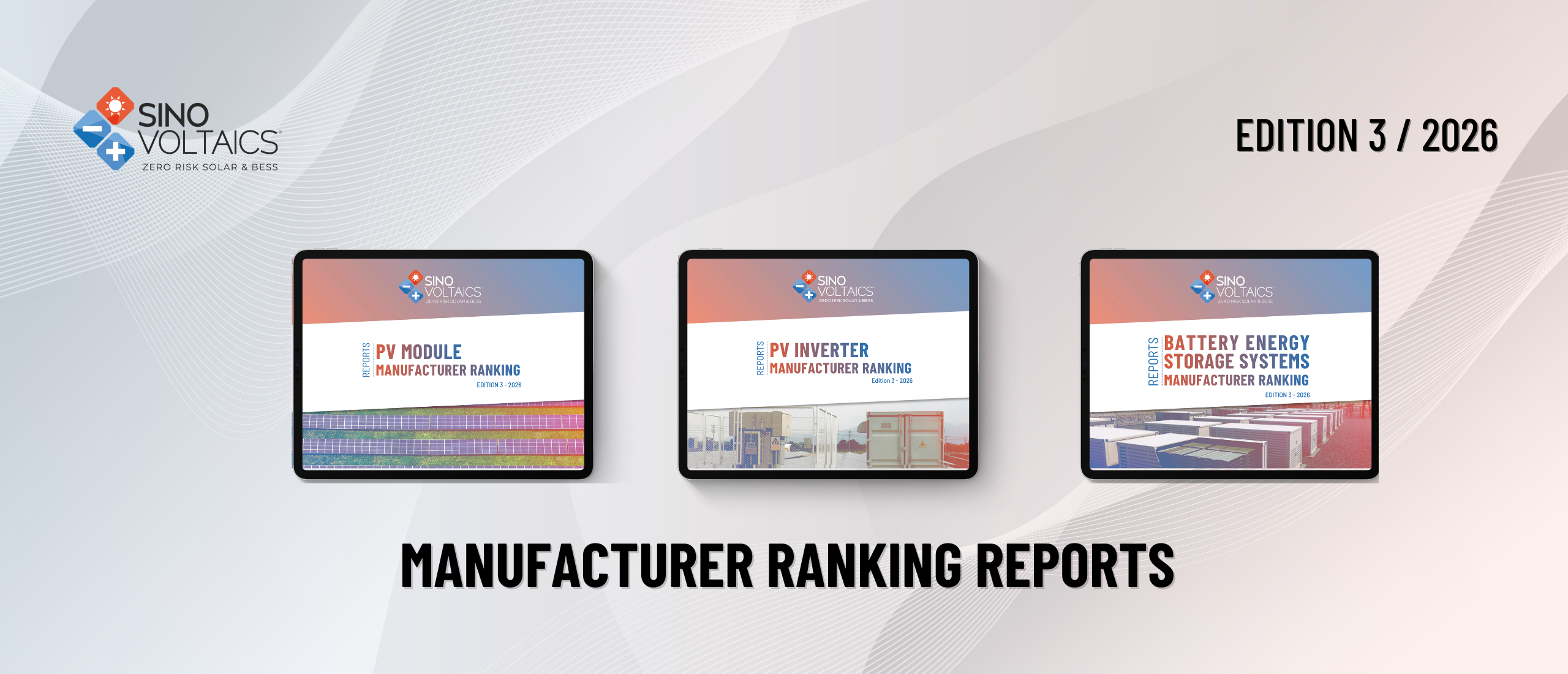 Sinovoltaics Releases the 3rd Edition of the PV, Inverter & BESS Manufacturer Ranking Report 2026