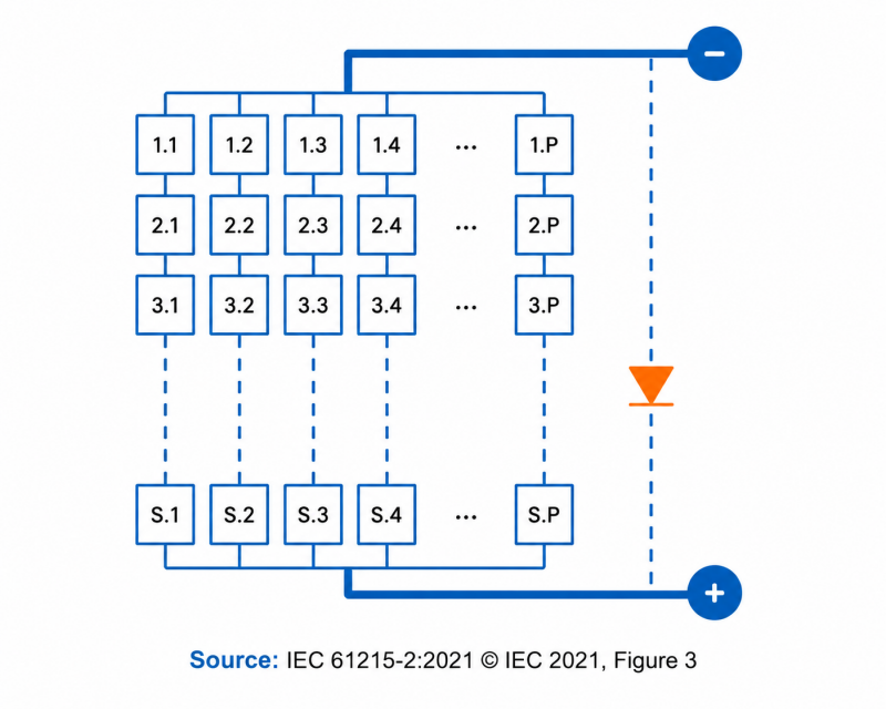 Case SP (Series-Parallel Connection with Optional Bypass Diode)