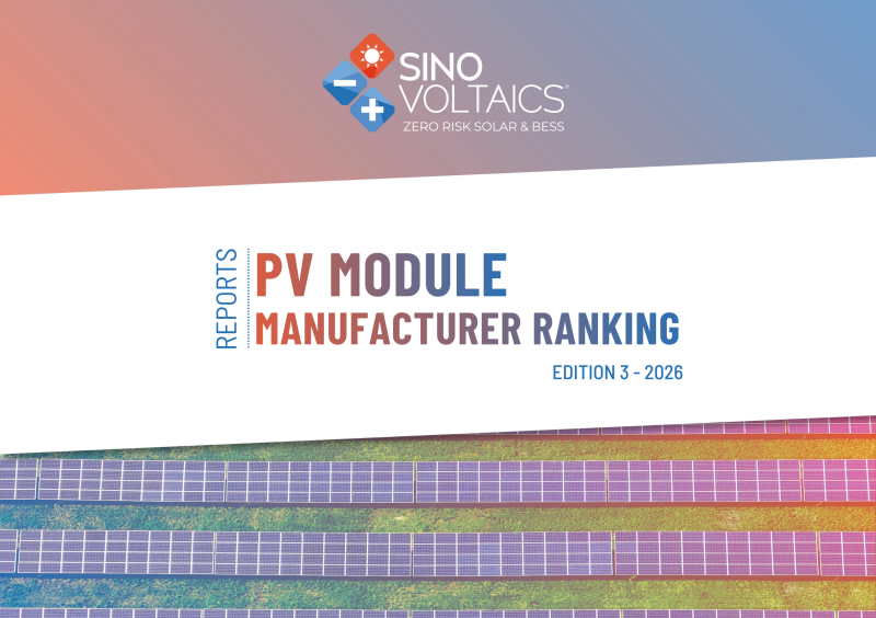 Sinovoltaics PV Module Ranking Report Edition 3 2026