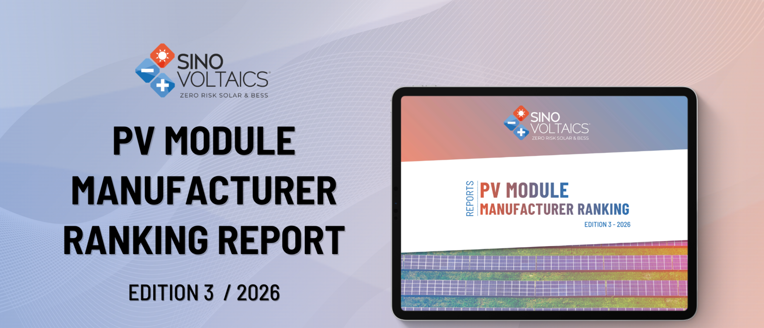 PV Module Manufacturer Ranking Report Edition 3 2026