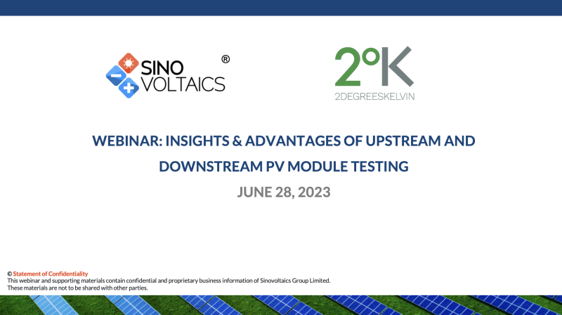Webinar 15: Insights & Advantages of Upstream and Downstream PV Module Testing
