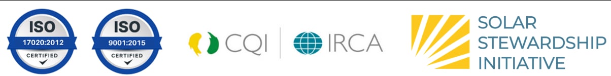 Sinovoltaics Certifications including ISO 17020 and 9001