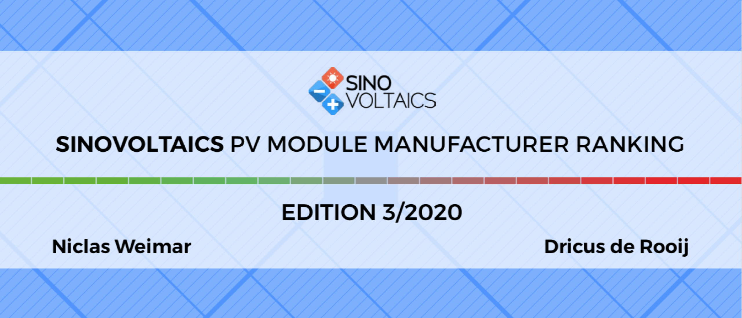 Sinovoltaics Ranking Reports: Edition 3-2020