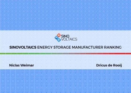 Energy storage manufacturer Ranking Report Edition 4