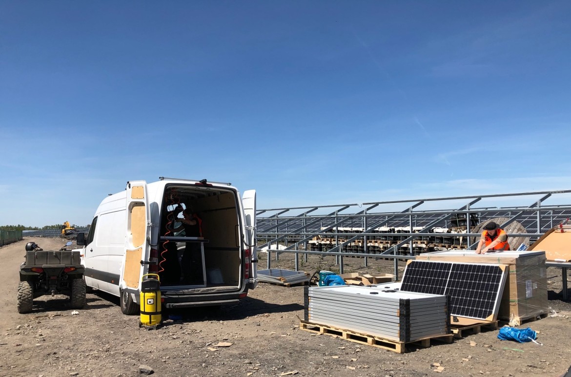 TRAPS in-situ re-fitting at solar PV plant