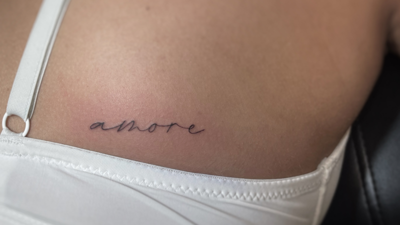 kleine tekst tattoo