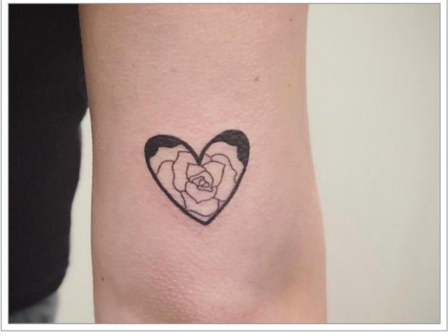 kleine tattoo hart