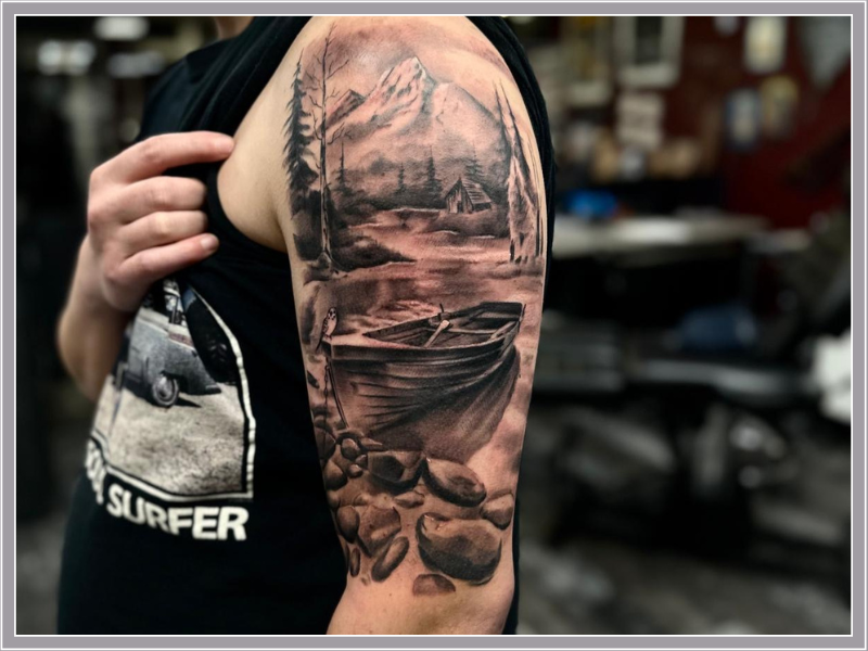 tattoo landschap