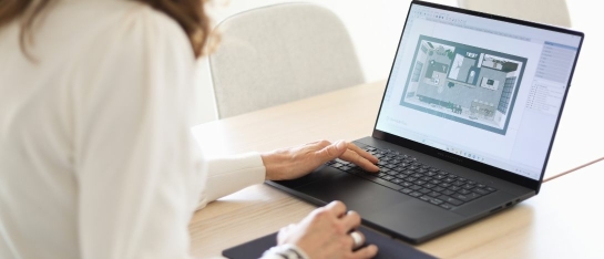 Laptop met SketchUp