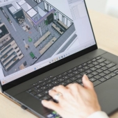 Laptop met SketchUp