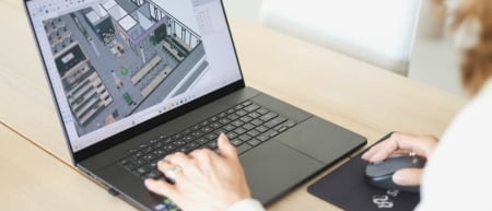 Laptop met SketchUp