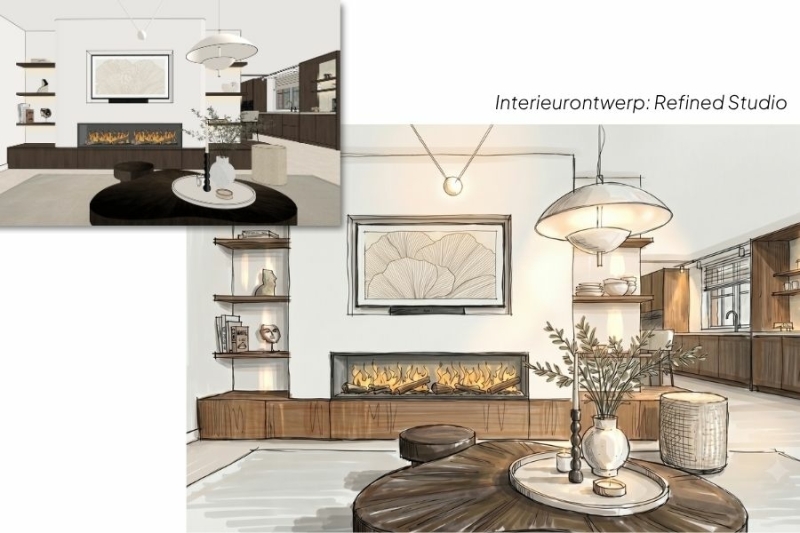 SketchUp tekening naar schets met AI