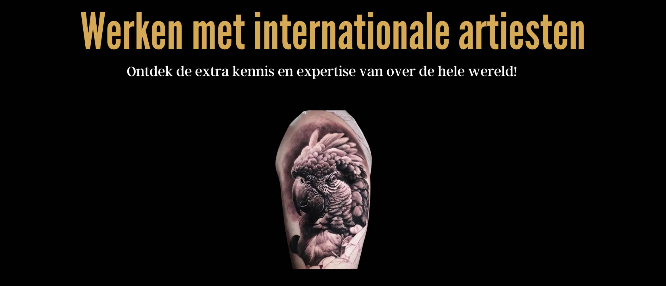 Werken met internationale tattoo artiesten