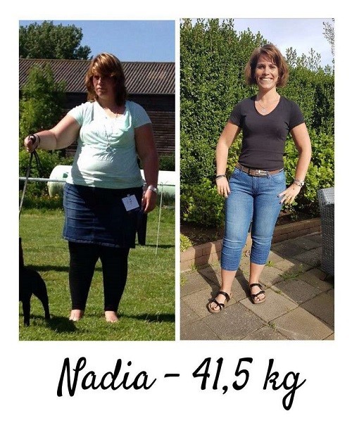 voor- en na foto 40 kilo afvallen