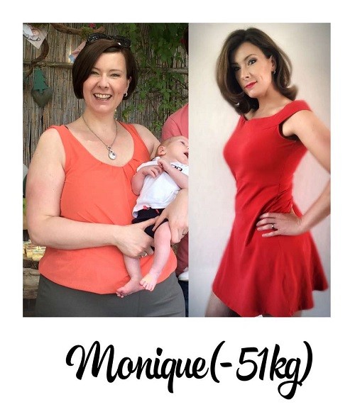 voor- en na foto 51 kilo afvallen