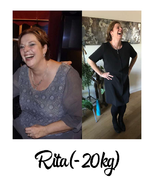 voor- en na foto 20 kilo afvallen