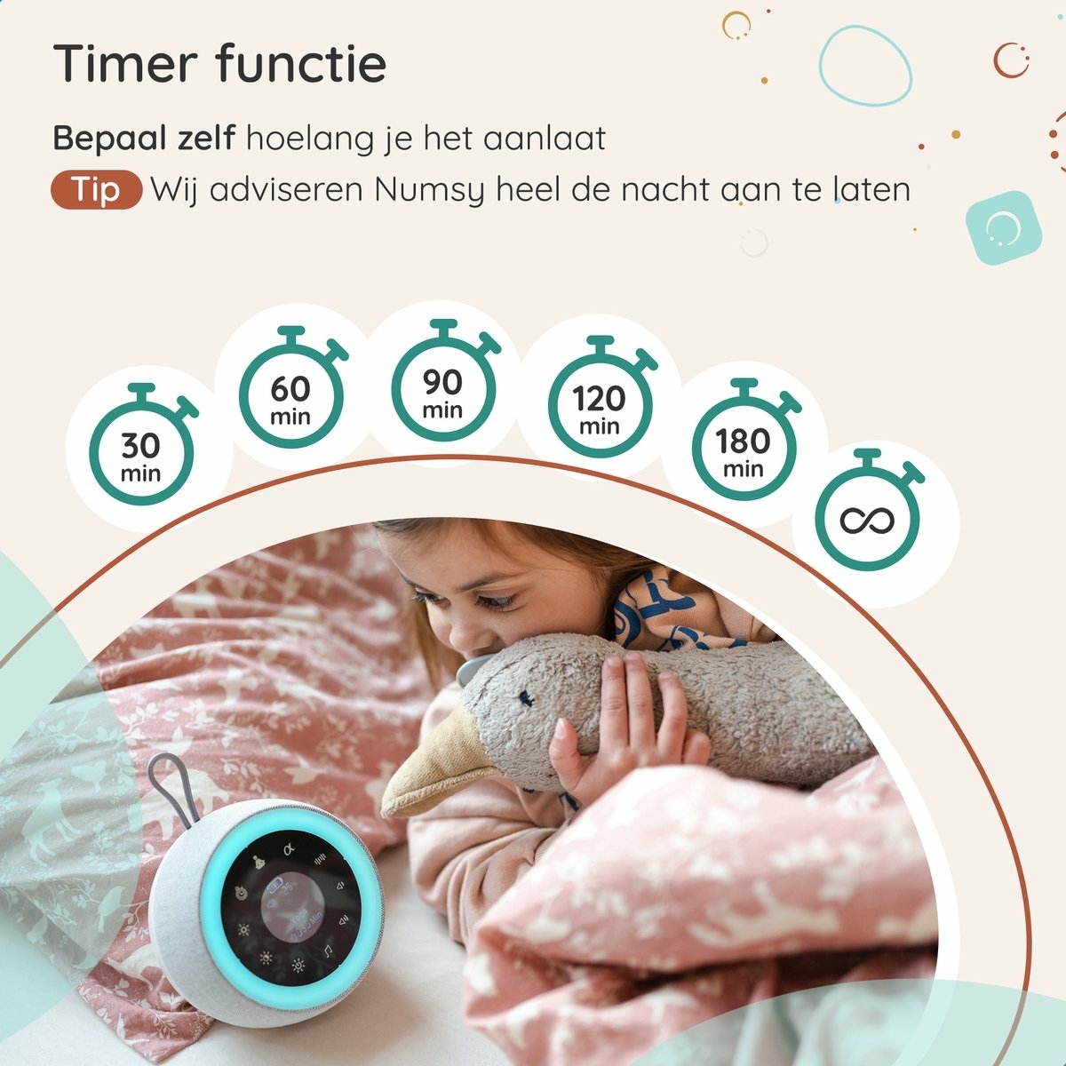 Numsy Touch timer functie