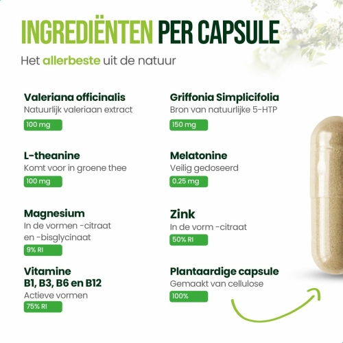 nachtrust-en-stemming-ingredienten-per-capsule
