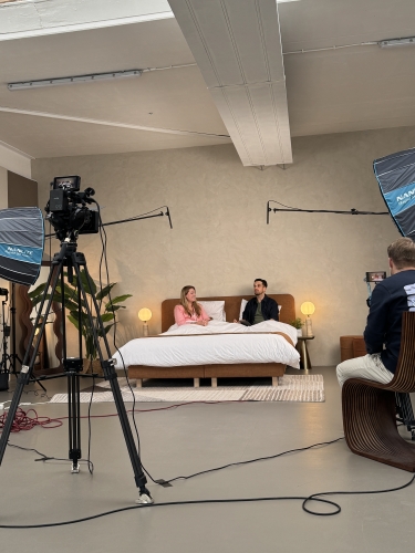 Videopodcast in bed met opname SlaapBalans en Tuur