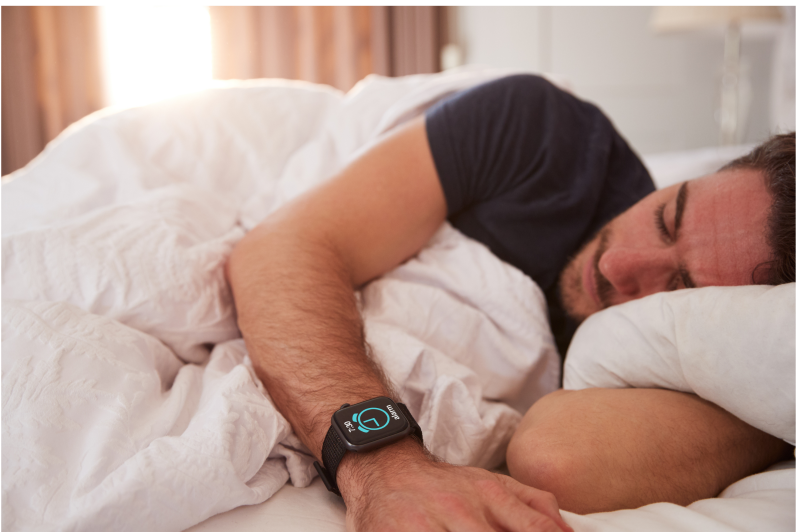 Slapende-man-smartwatch