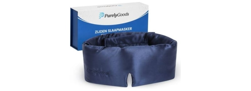 purely goods zijden slaapmasker