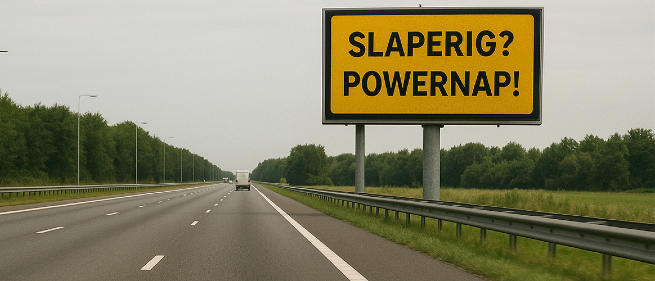 Powernap wanneer je slaperig wordt tijdens autorijden