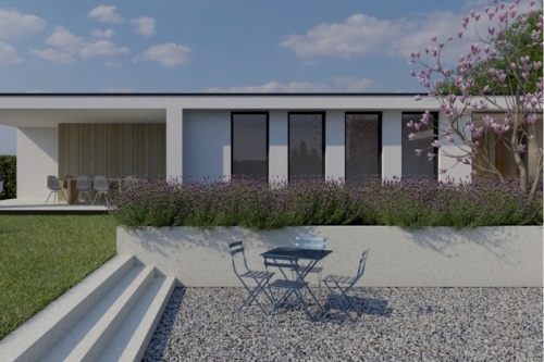 Ontwerp bungalow moderne woonvilla