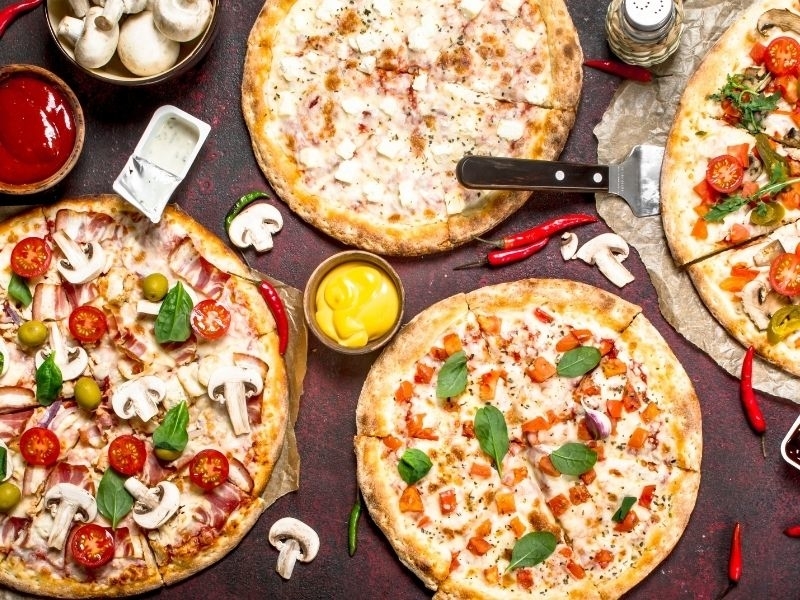 Een uitgebreid assortiment pizza's bij Smaakidee