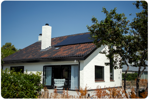 Zonnepanelen met laadpaal