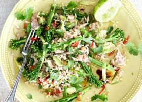Salada de Arroz com Atum e Brócolis