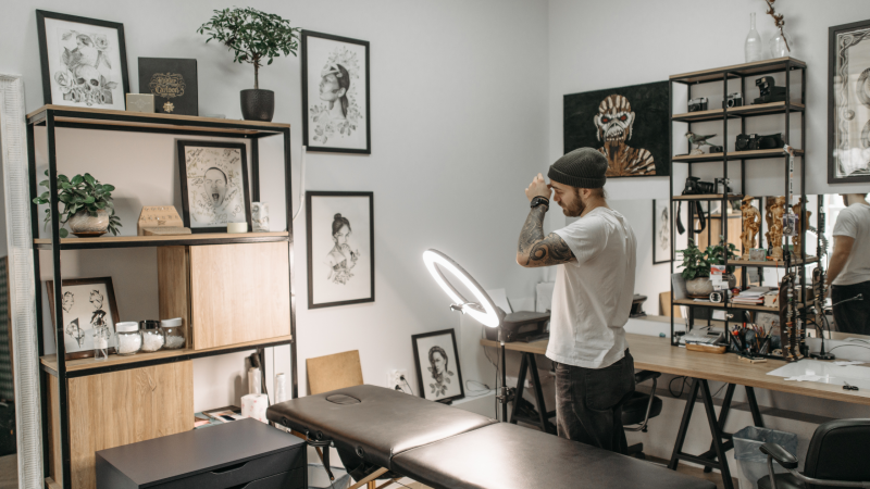 market your tattoo shop with merch