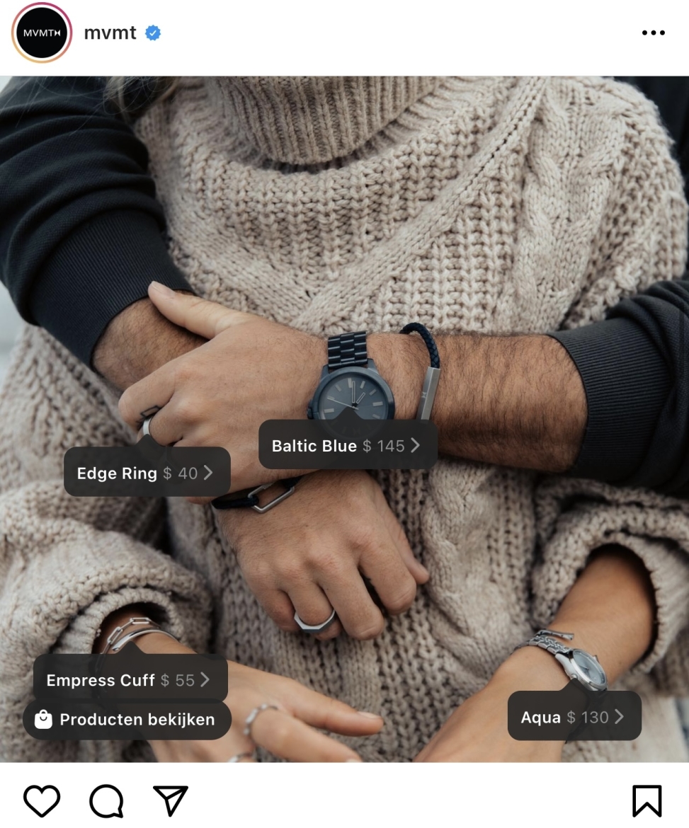 Producten taggen Instagram Shopping