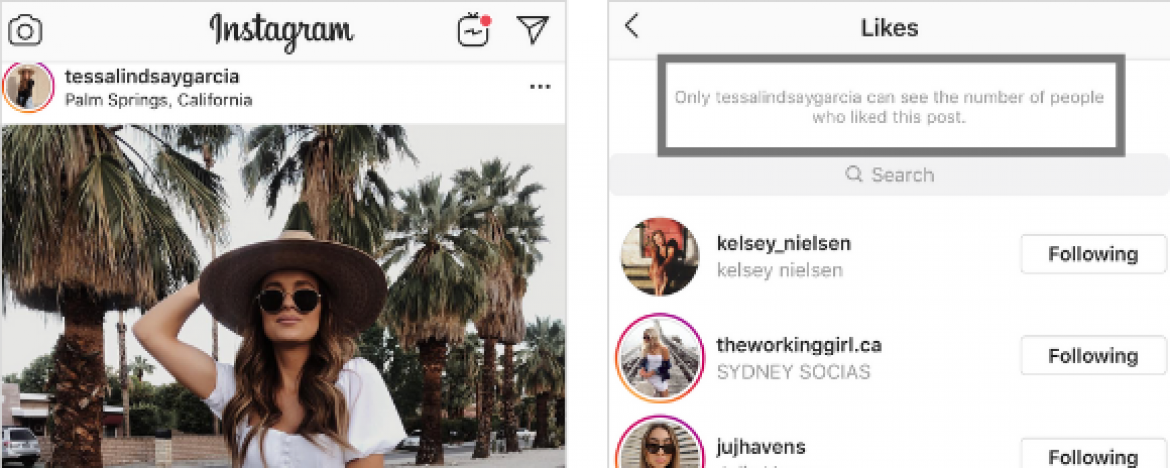 Instagram test met het verbergen van zichtbare likes op hun posts