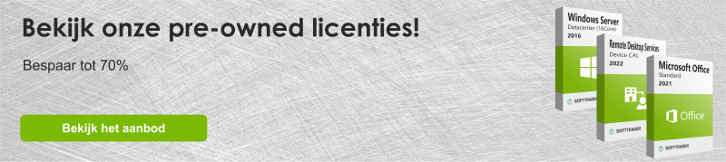 Bekijk onze pre-owned licenties banner