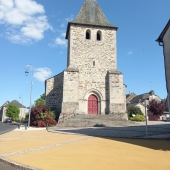 Yellow coloured asphalt patrimony
