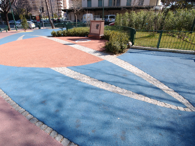 Playground coloured asphalt