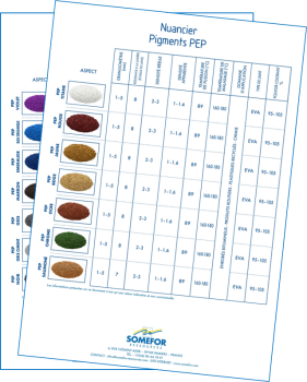 PEP colour chart
