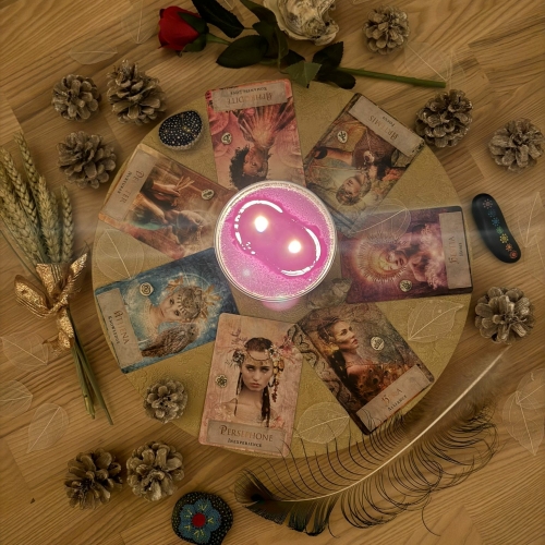 Godinnen Altaar met orakelkaarten